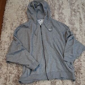 Nike Women's Heather Gray Full-Zip Hoodie